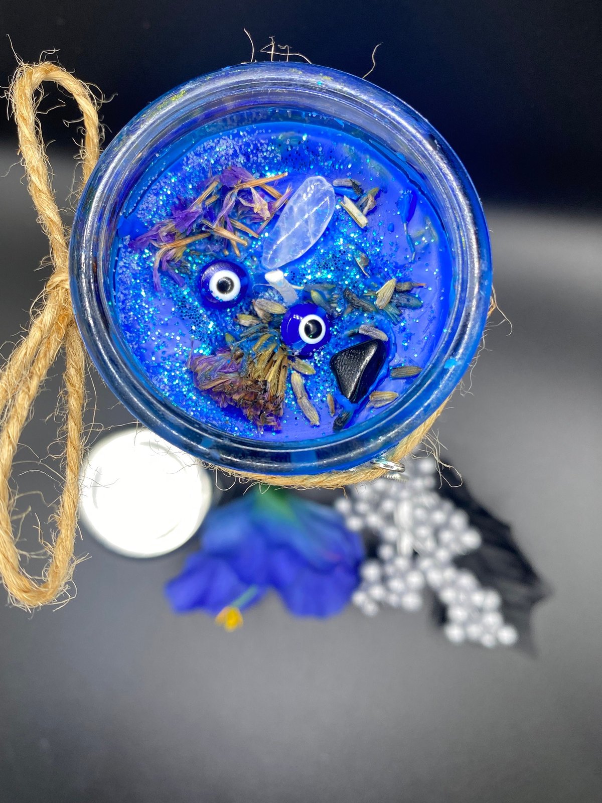 Evil Eye Protection Candle – Handmade 7-Day Spiritual Candle