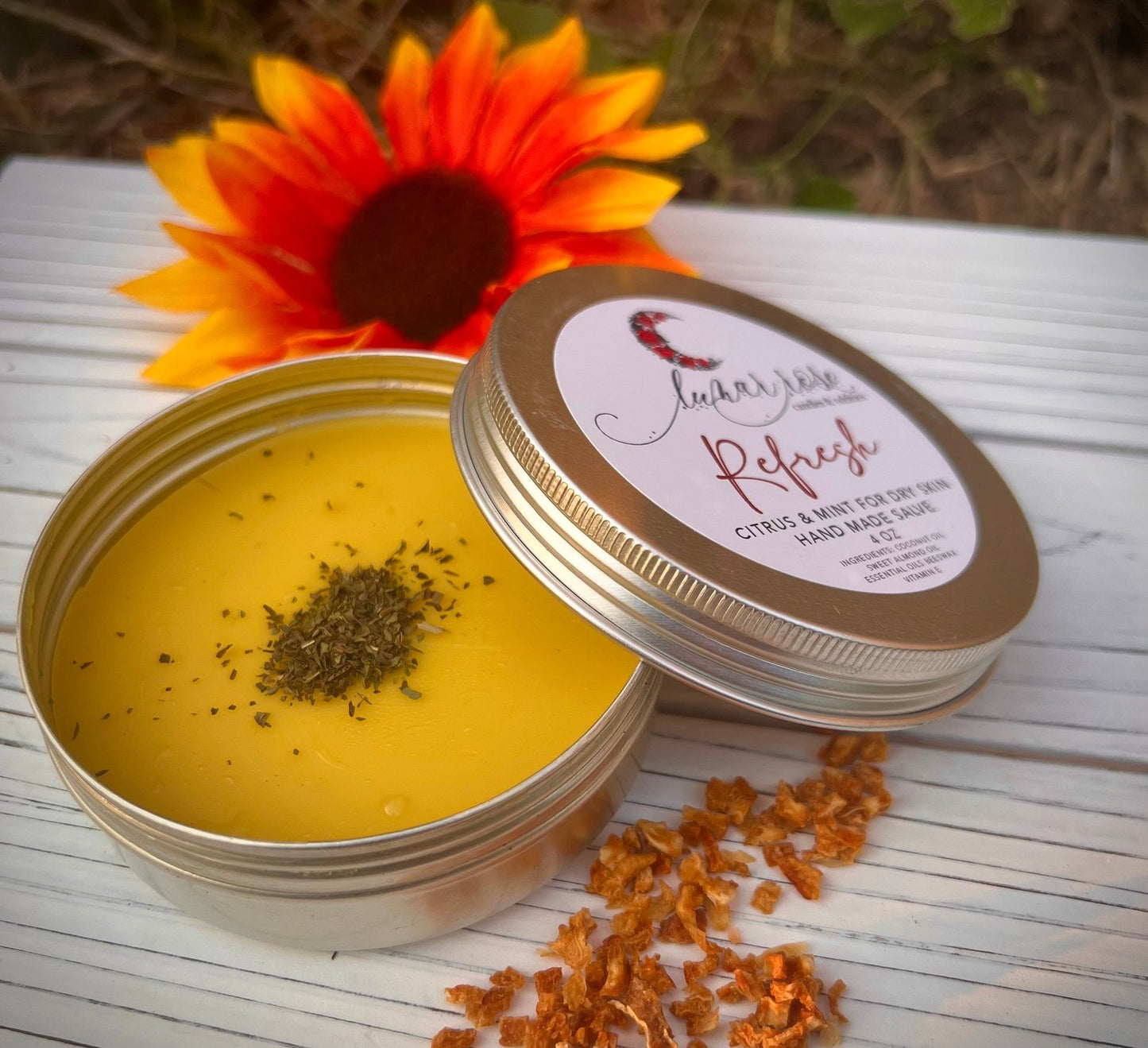 Refresh Man/Woman Body Salve – Organic Herbal Balm for Severe Dry Skin | Mint & Citrus