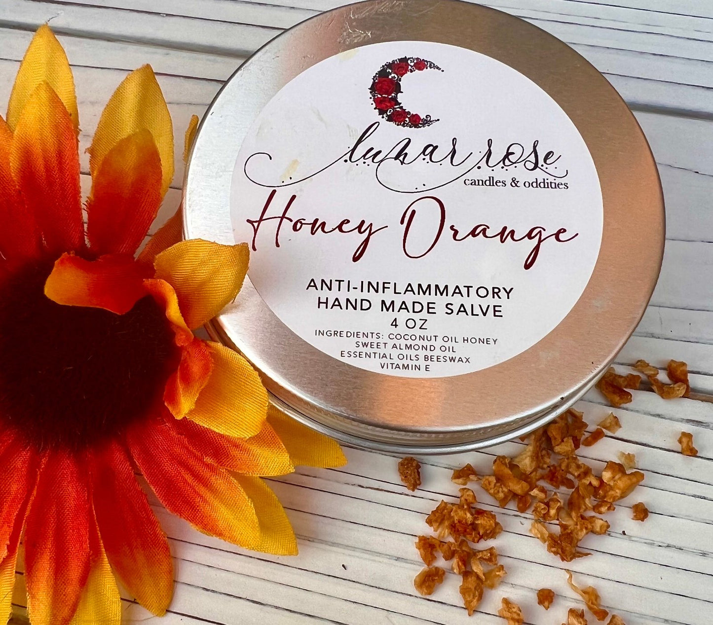 Honey Orange Calendula Salve – All Natural Herbal Healing Balm | Organic Antiseptic & Skin Repair