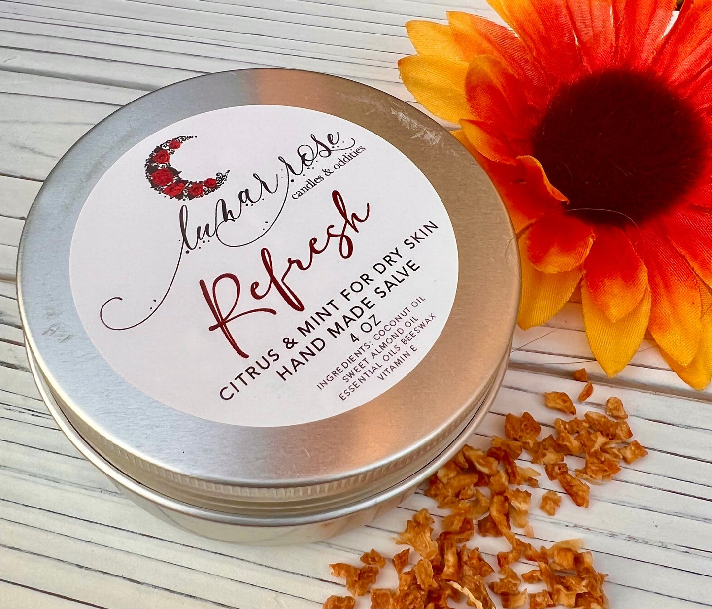 Refresh Man/Woman Body Salve – Organic Herbal Balm for Severe Dry Skin | Mint & Citrus