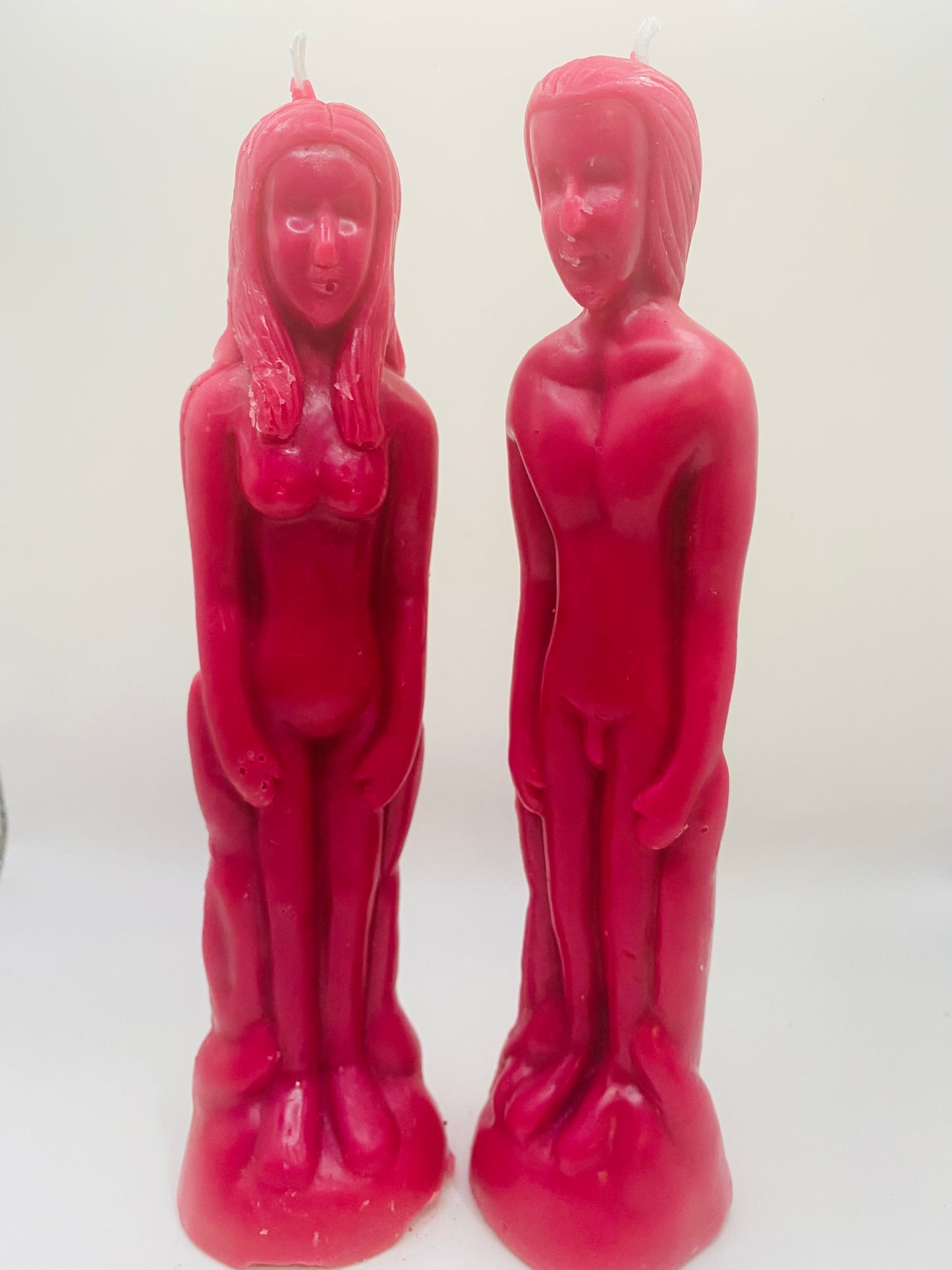 Handmade Beeswax Figure Candle – Male / Female 8-inch Ritual Candle | Charged & Blessed Intention