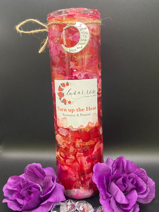 Turn Up the Heat Candle – Passion & Desire Ritual Candle | Handmade 7-Day Love Candle