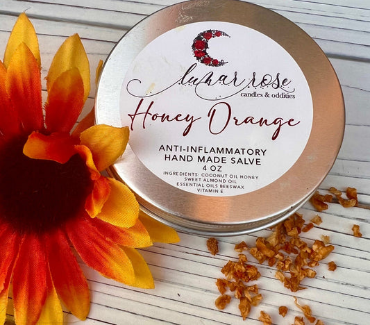 Honey Orange Calendula Salve – All Natural Herbal Healing Balm | Organic Antiseptic & Skin Repair