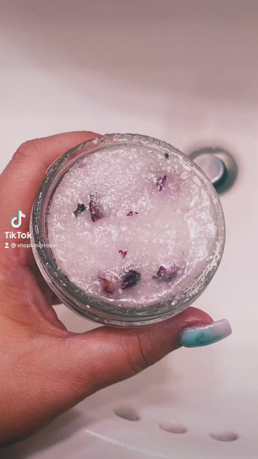 Charged & Blessed Organic Dead Sea Salt Scrub Exfoliating Ritual Polish | Intention Scrub