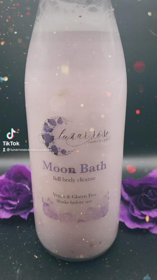 Moon Bath Ritual Soak Vegan Coconut Milk Bath for Cleansing & Recharging